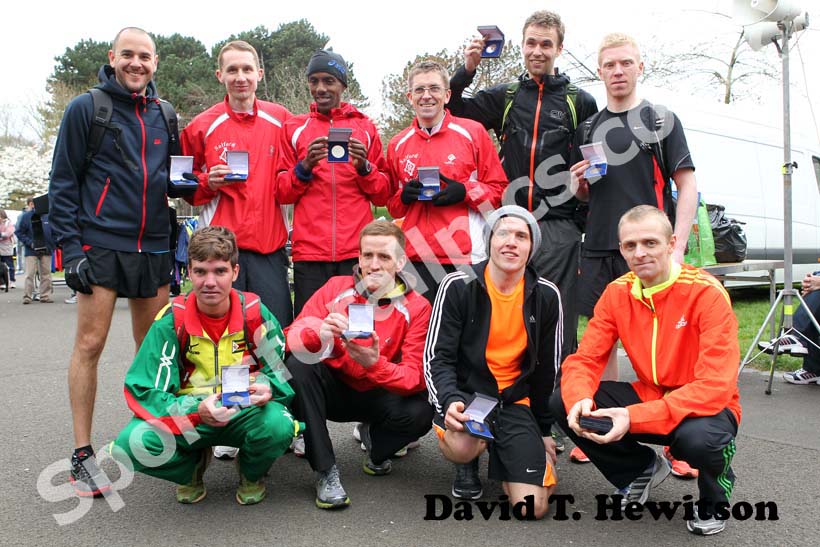 Salford Harriers 3rd place in the Northern 12 Stage Relay.